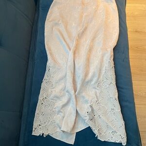 Elegant Cream Lace Skirt